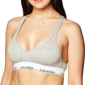 Grey Large Calvin klein padded sports bra, never worn.